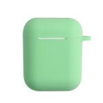 Generic (only Case) Portable Anti-scratch Dustproof Silicone Wireless Earphone Case For AirPods 1/2-Green