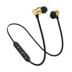 Generic XT11 Earphone Wireless Magnetic In-Ear Universal Bluetooth Earphone For Sports-Golden
