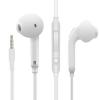 Fashion In-Ear Wired Stereo Earphone Volume Control Headphone With Mic For Samsung I9220-White