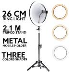 Generic 10INCH/12INCH/13INCH Selfie Ring Light With 2.1M Tripod Stand And Cell Phone Holder For Live Stream/Makeup 10"/12"/13" RINGLIGHT