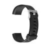 Generic Adjustable Soft TPE Bracelet Strap For ID115-Black