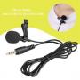 Lavalier Mini Mic Microphone For Smart Phone Video  Recording Microphone Answering Phone-black