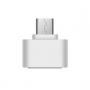 Generic V8 Mini Micro USB Male To Female U Disk OTG Adapter-White