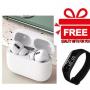 Generic In.pods 13 Wireless Bluetooth Earphone Pods-Iphone Charger Cable+free Band Watch