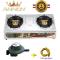 Annov 2 Burner Gas Cooker Stainless +regulator +pipe