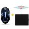 Generic Wired USB  Mouse Colorful Backlight+Mouse Pad