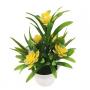 Generic Artificial  Lotus Flower Potted Plant Bonsai Wedding Party Garden Home Decor-Yellow