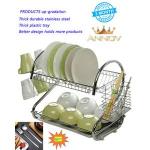 Annov Two-tier Stainless Steel Dish Rack PLUS 1SPOON  1FORK
