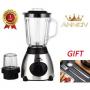 Annov Stainless  Blender & Grinder - 1.5L, 350W + （1Spoon 1Fork）.