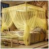 Generic 5 By 6 Cream Mosquito Net With Portable Metallic Stand