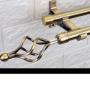 Generic Double Adjustable Curtain Rod-BROWN