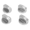 Generic Stoves Cooker,Oven Knob(4pcs), 6mm Universal Silver Gas
