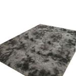 Generic Cute Shaggy Bedside Blanket Floor Mat Carpet-Dark Gray