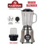 Rashnik Stainless Steel With Glass Jug Mixer Blender - 1.5L