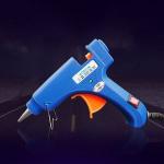 Generic Glue Gun With Switch 20W Hot Glue Gun Hot Melt Glue Gun Mini Glue Gun Blue US + 2 free Glue sticks
