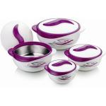 Pinnacle Parisa Print Casserole/Hotpot 4piece Set 0.5L/1L/2L/3L.