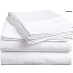 Fashion White Cotton Bedsheets Set  Of 4 Pcs(2 Bedsheets And 4 Pillowcases)