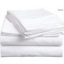 Fashion White Cotton Bedsheets Set  Of 4 Pcs(2 Bedsheets And 4 Pillowcases)