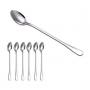 Generic 6pcs Long Handle Spoons Ideal For Coffee Dessert & Ice Cream
