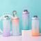 Giant Motivational Tumbler H20 Bottle With Time Marker & Straw