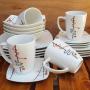 Square 20 Pieces Square Coloured Dinner Set +A FREE TABLE SERVIETT