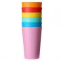 Miniso Colorful Portable Cup Set Juice Cup - Set Of 6