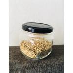 Generic 6 Kitchen Spices Glass Jars With Airtight Black Lids 207ml