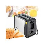 Sokany 2 Slice Bread Toaster - Silver & Black