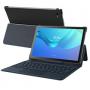 Generic PU Leather Smart Keyboard Tablet Case For Ulefone Tab A7 (Bluish Grey)