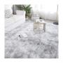 Generic Grey White Patched Soft Fluffy Carpet Bedroom/Living/Dining