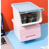 Miniso Storage Box With Wide Opening - Small - Pink - 20x24.5x16cm