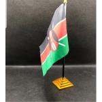 Generic Kenya Flag Tabletop Ceremonial Flag Desktop Office Hotel Flag