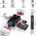 Generic 6-in-1 USB Multi-function Card Reader /c Type /micro/usb/tf/ Portable SD Card Adapter