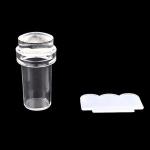 Generic 2Pcs Clear Stamper Scraper Mini DIY Nail Art Image-Clear