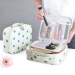 Generic Women`s Toiletry Bag With White Pattern Print