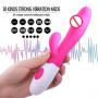 Generic Sex Toys For Woman Double Vibration Dildo EroticClit G Spot（Rose Red)