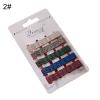 Fashion 20Pcs Girl Colorful Wavy Glitter Bobby Pins Non Slip-2#