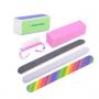 Generic 6pcs/lot Nail Manicure Kit Brush Durable Buffing Grit Sand Fing Art Accessories Sanding Nail Files UV Gel Polish Tools Random Color