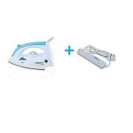 Scarlet Steam Iron Box ,Non-Stick PLUS Free 4 WAY Power Extension