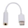 Generic Type C To  Earphone Connector- White