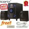 Iconix Sub Woofer System Bluetooth + Free 8gb+ 4way Ext
