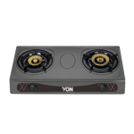 Von VAC7K202T Brass Table Top 2 Burner – Heavy Duty