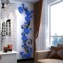 Generic 3D Romantic Flower Acrylic Wall Sticker Decal Home Art-Blue