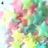 Generic 100/40Pcs 3D Glow in the Dark Stars Ceiling Wall Stickers Cute Living Home Decor-Colorful