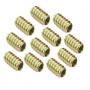 Generic 10Pcs Wood Insert Interface Screws Thread Bolts Nuts Drawers Cupboards