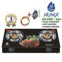 Nunix Glass Table Top Gas Cooker + Pipe+13kgRegulator+Tightener