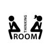 Generic Creative Man Woman Pattern Washroom Toilet WC Bathroom Door Sticker DIY Decal