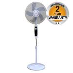 Mika MFS1623/WS - 16" Stand Fan, 5 Blades, 45W - White & Silver