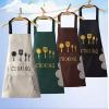 Fashion Waterproof Kitchen Cooking Aprons UNISEX Chef Apron