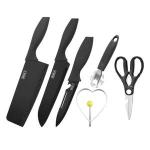 Generic Set Of Six Kitchen Knife Scissors
